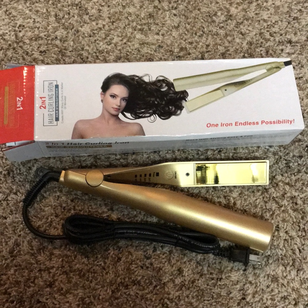 2 in 1 Hair Curling Iron Hair Straightener